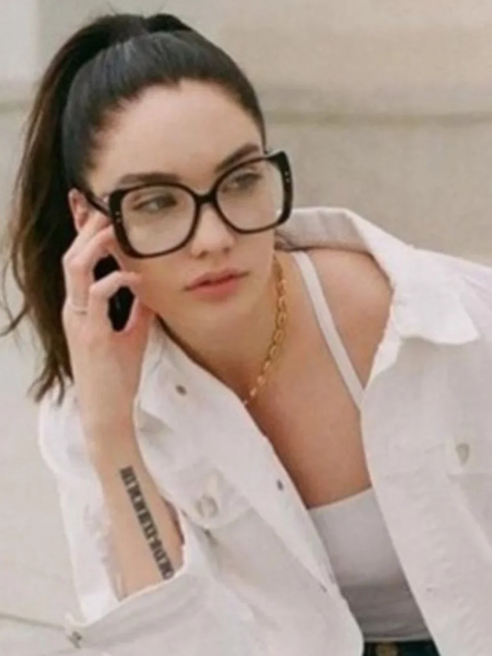 Gucci GG0473O 001 Eyeglasses Black 55mm Butterfly Frame